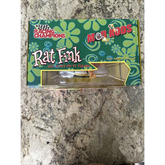 Rat Fink Mod Rods Die Cast Car W/ Figure 1940 Ford Woody 1:24 Scale Ed Roth ERTL - Picture 8 of 10